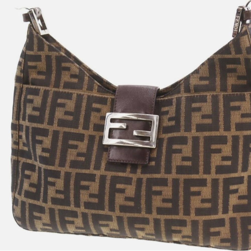 Fendi Zucca Mama Bucket Bag Vintage
Gently used with minor scuffs and frays
